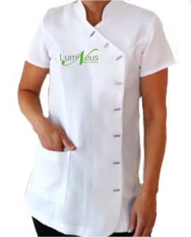 Wit tuniek met Lumineus logo